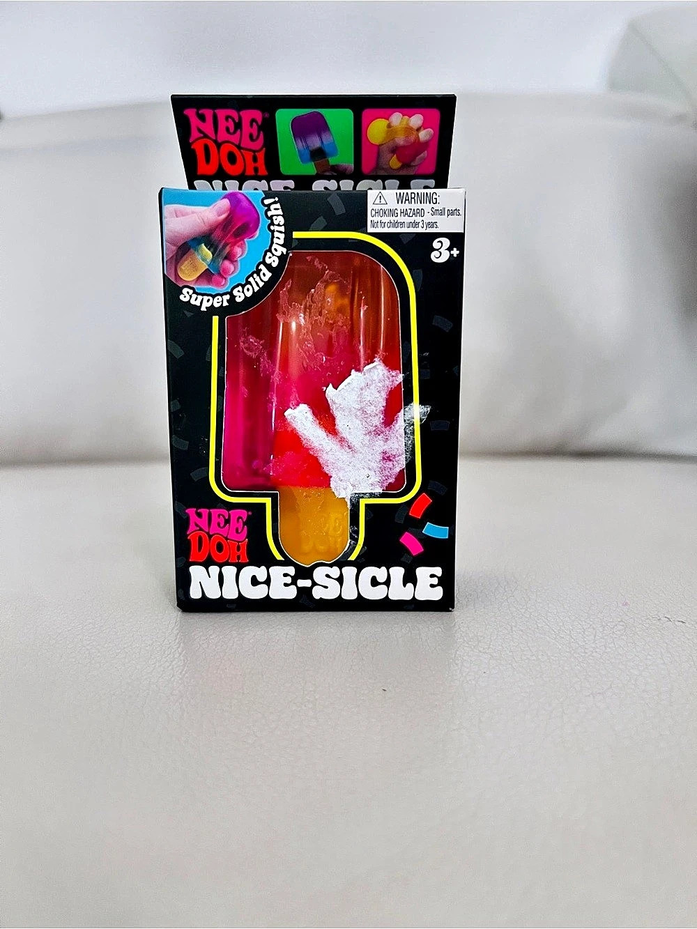 NeeDoh Nice-Sicle Squishy Toy Pink & Yellow